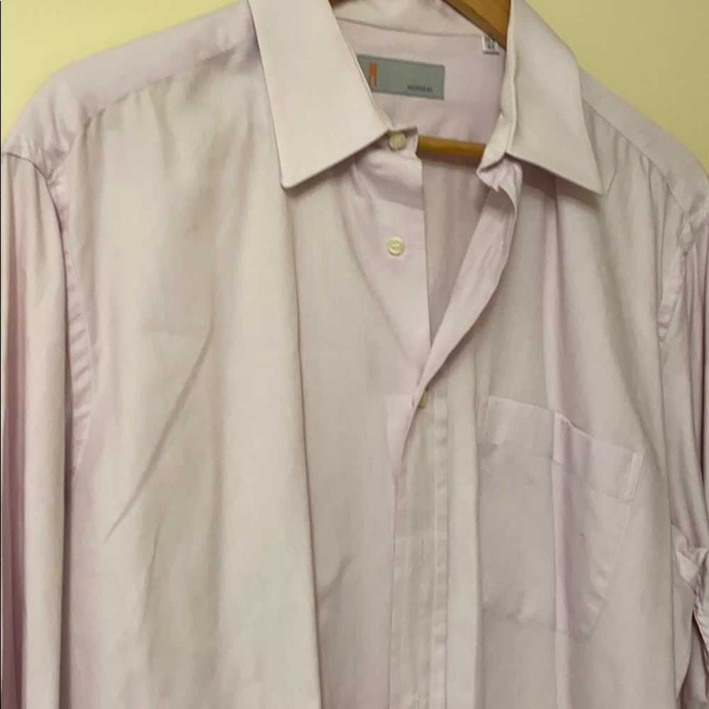 Missoni men’s shirt 16 1/2, 42. Light pink.